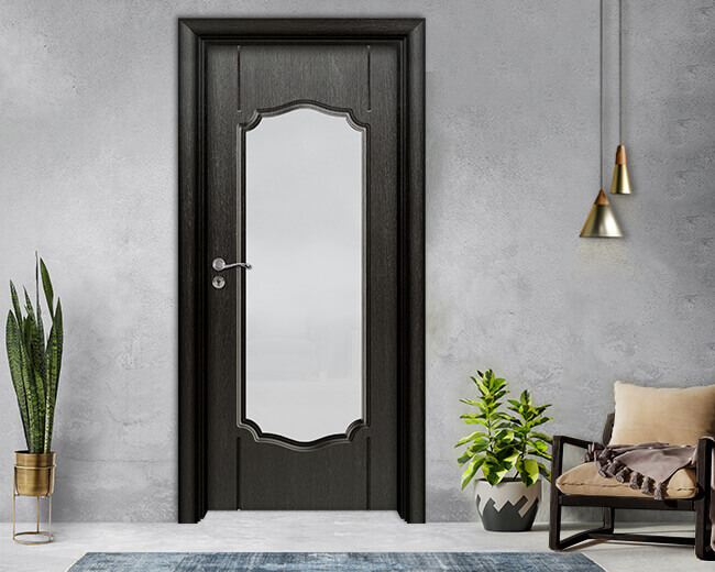 Интериорна врата Ефапел, модел 4501, цвят Черна Мура
