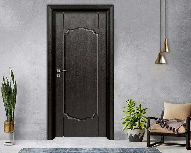 Интериорна врата Ефапел, модел 4501p, цвят Черна Мура