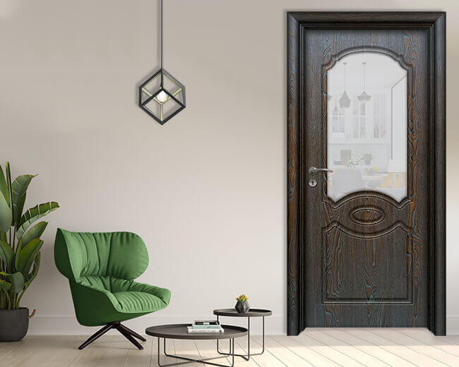 Интериорна врата Ефапел, модел 4506, цвят Палисандър