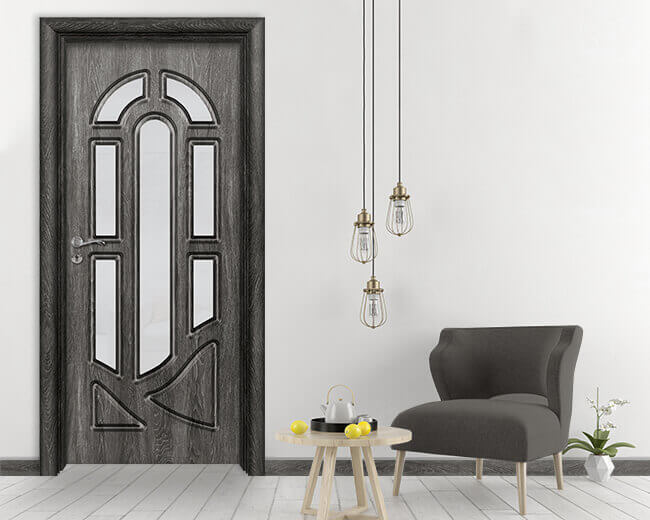 Интериорна врата Ефапел, модел 4512, цвят Сив Ясен