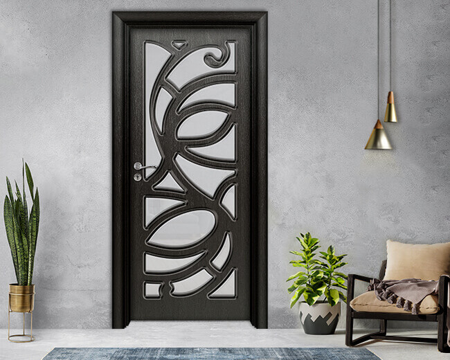 Интериорна врата Ефапел, модел 4512, цвят Черна Мура