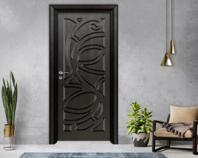 Интериорна врата Ефапел, модел 4527p, цвят Черна Мура