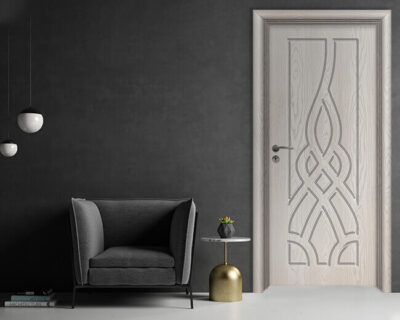 Интериорна врата Ефапел, модел 4534p, цвят Бяла Мура