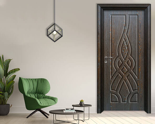 Интериорна врата Ефапел, модел 4534p, цвят Палисандър
