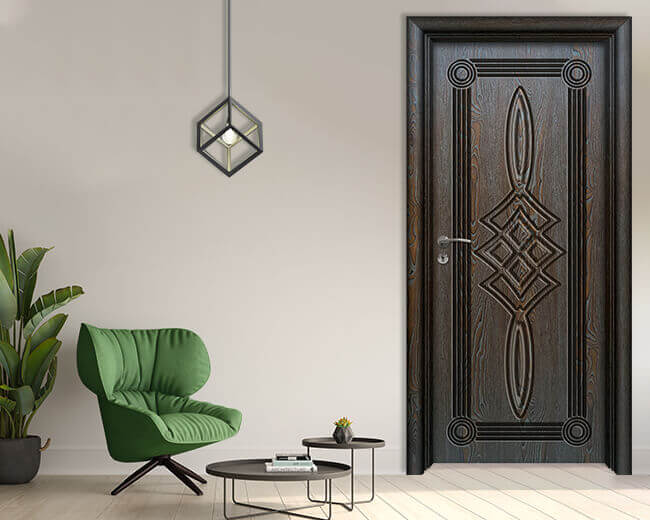 Интериорна врата Ефапел, модел 4538p, цвят Палисандър