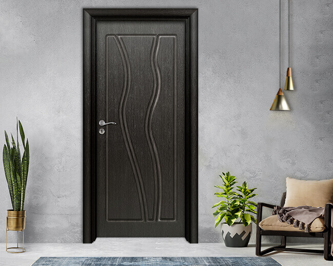 Интериорна врата Ефапел, модел 4542p, цвят Черна Мура