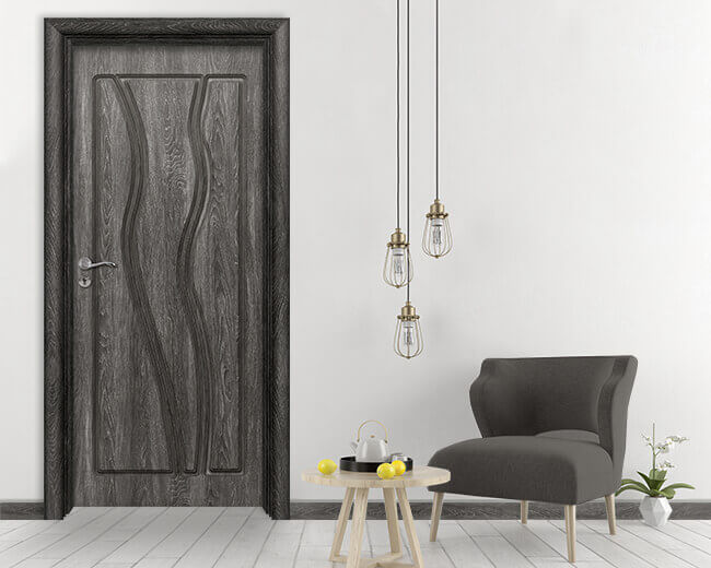 Интериорна врата Ефапел, модел 4542p, цвят Сив Ясен