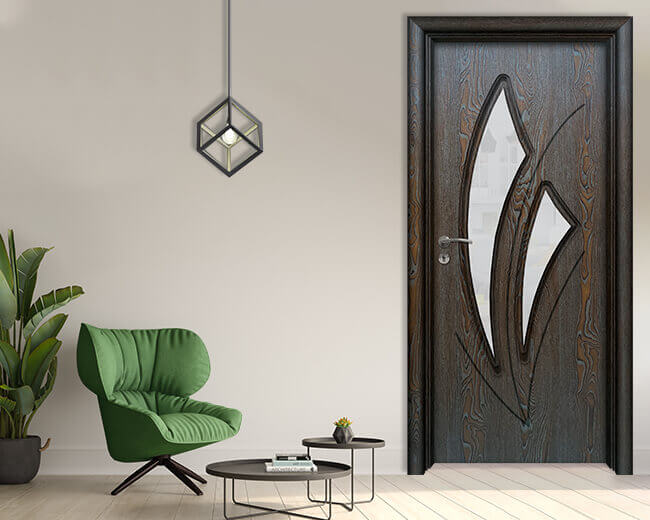 Интериорна врата Ефапел, модел 4553, цвят Палисандър