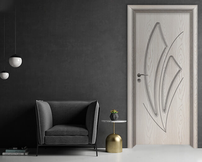 Интериорна врата Ефапел, модел 4553p, цвят Бяла Мура