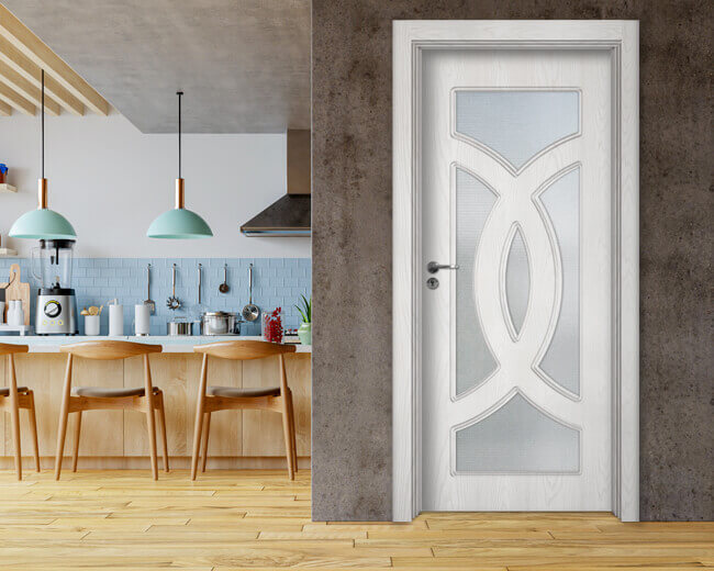 Интериорна врата Sil Lux 3008 - цвят Снежен бор