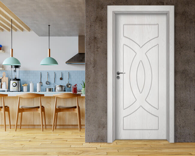 Интериорна врата Sil Lux 3008p - цвят Снежен бор