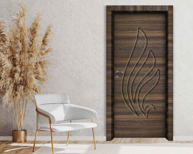 Интериорна врата Sil Lux 3013p - цвят Райски орех