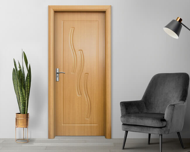 Интериорна врата Стандарт, модел 014-P, цвят Светъл Дъб