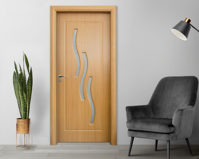 Интериорна врата Стандарт, модел 014, цвят Светъл Дъб