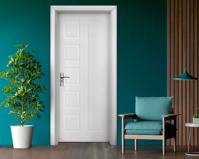 Интериорна врата Стандарт, модел 048-P, цвят Бял