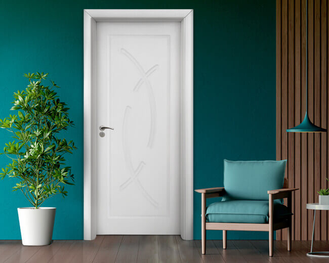 Интериорна врата Стандарт, модел 056-P, цвят Бял