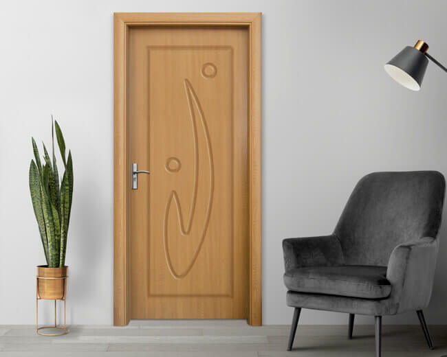 Интериорна врата Стандарт, модел 070-P, цвят Светъл Дъб