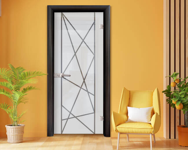 Стъклена интериорна врата, модел Sand-G-13-5 B