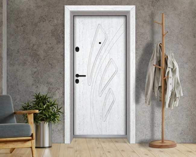 Входна врата Unison Optima 202p - Бреза