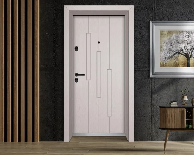 Входна врата Unison Optima 206p - Перла