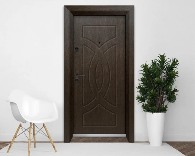 Входна врата Unison Optima 3008p - Златен кестен