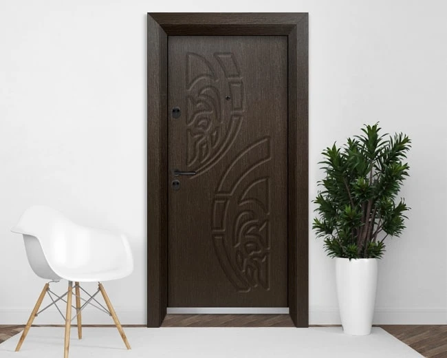 Входна врата Unison Optima 3010p - Златен кестен