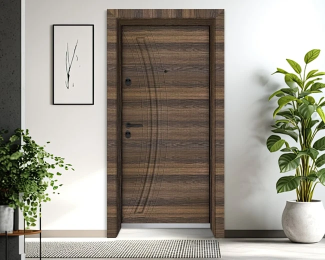 Входна врата Unison Optima 3012p - Райски орех