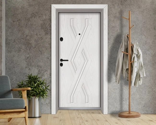 Входна врата Unison Optima 3015p - Снежен бор