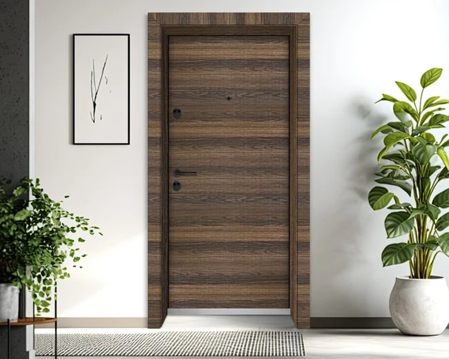 Входна врата Unison Optima 3100 - Райски орех