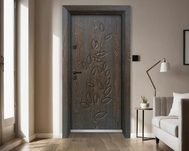 Входна врата Unison Optima 4565p -Палисандър