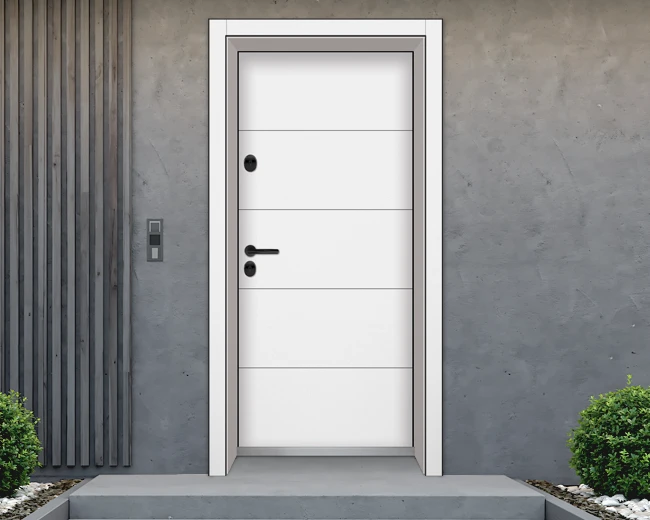 Входна врата Unison Clima Pro, цвят Бял Мат